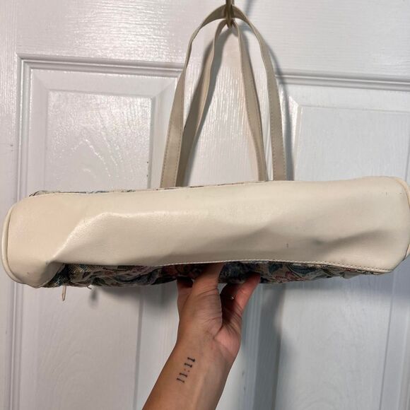 Vintage Mitzi Floral Tapestry Shoulder Bag – Cream Trim - Picture 8 of 8